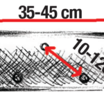 Puuri iga 10-12 cm tagant auk